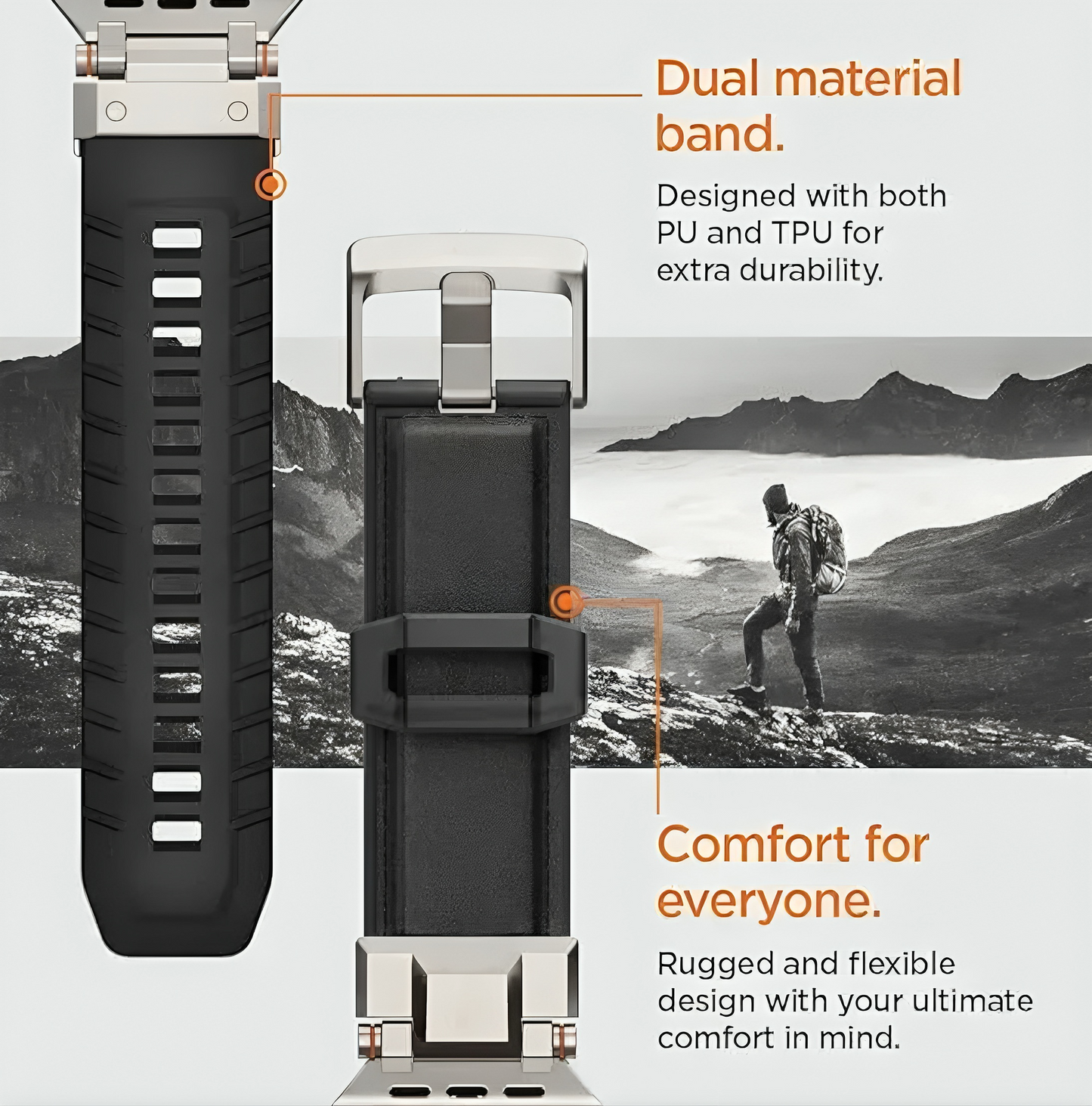 Luxury Leather Strap - 42mm to 49mm