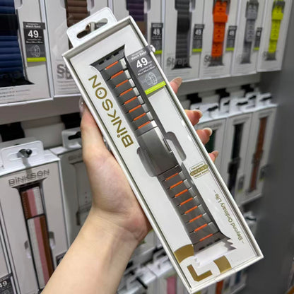 Binkson Metal Lock Chain Strap - 42mm to 49mm